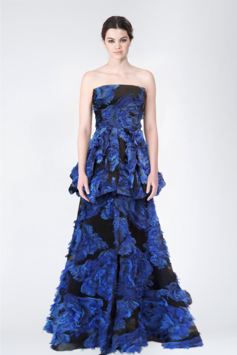 Spring 2019 Paule Ka 2019 Ka New Fashion Dress Robe Organza Fleurs - Main Image