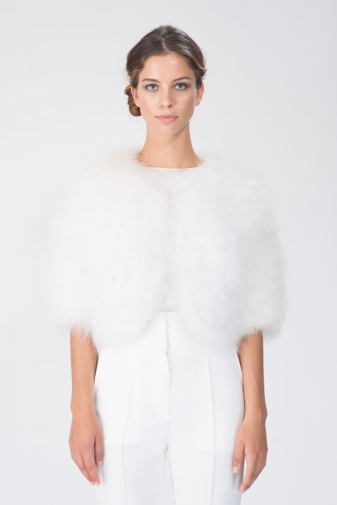 Boléro Blanc La Fée Maraboutée – Taille 38 (3) – Occasion Très Bon état