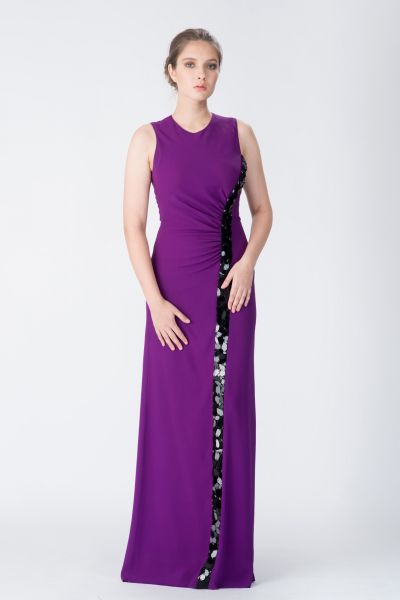 Robes longues violet John Galliano